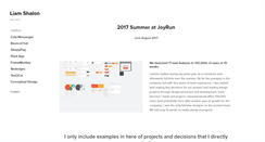 Desktop Screenshot of liamshalon.com